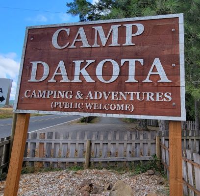 Camp Dakota signage