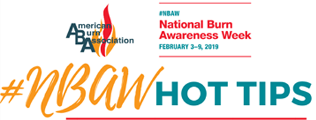 National Burn Awareness Week hot tips flyer